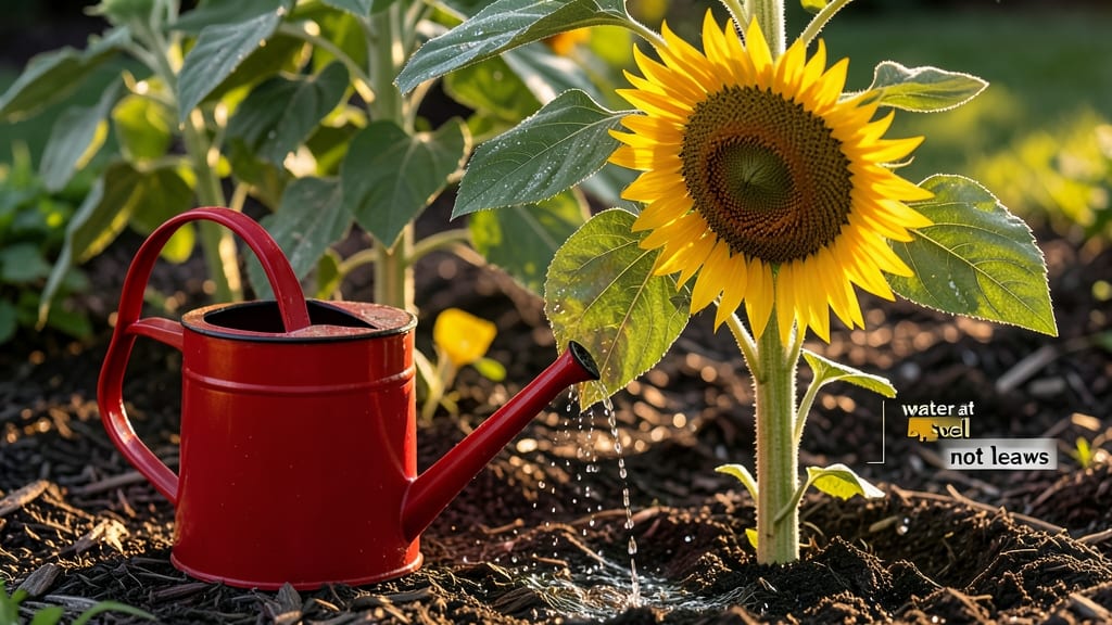 Watering Sunflower Plants: Deep-Soil Techniques for Towering Stalks