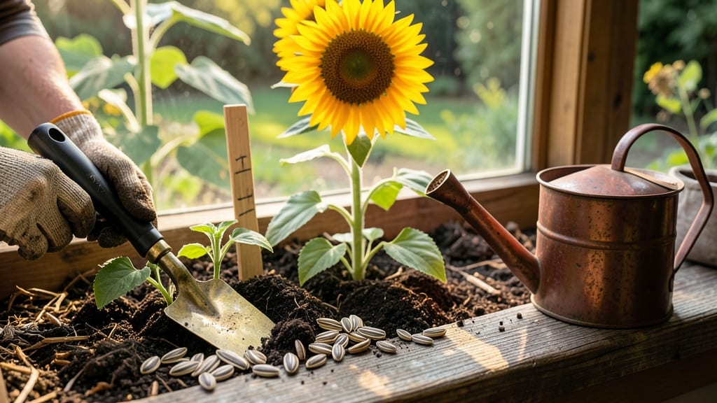 Planting Sunflower Seeds Outdoors: Proven Depth & Spacing for Tallest Stalks