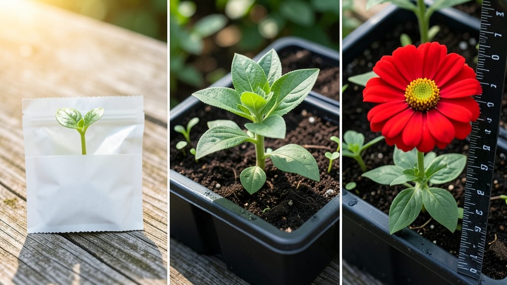 Zinnia Seed to Flower Time: 60-Day Growth Chart by Variety