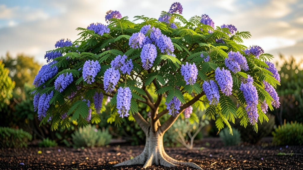 Purple Jacaranda Mimosifolia Flowering Tree: When to Plant for Stunning Spring Blooms