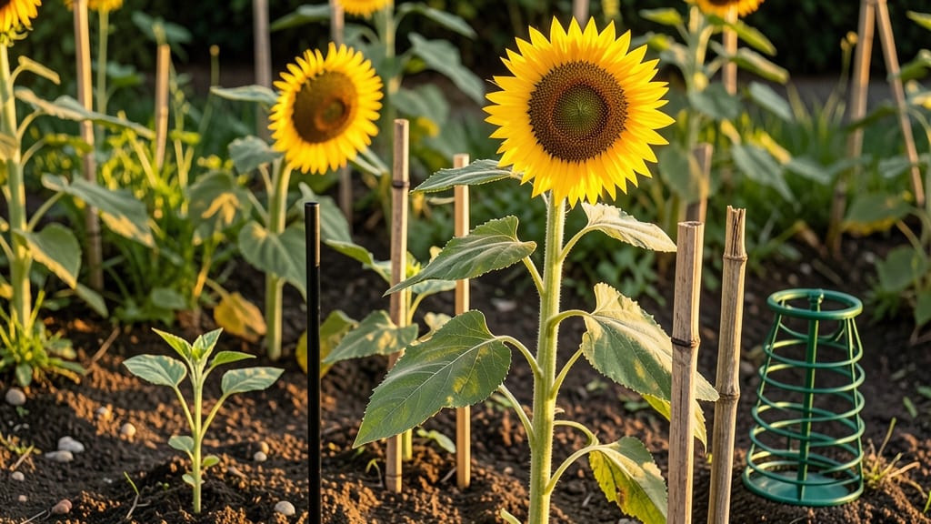 Do Sunflowers Need Staking: 3 Key Signs They’re Ready (And When to Skip It)