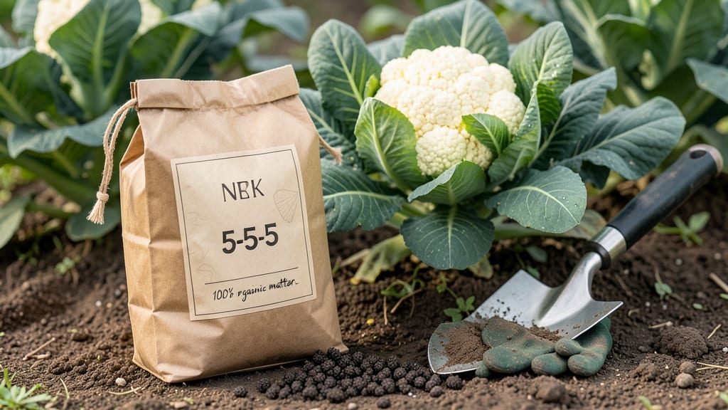 Fertilizer for Cauliflower: Nitrogen-Potassium Ratios That Boost Curd Size