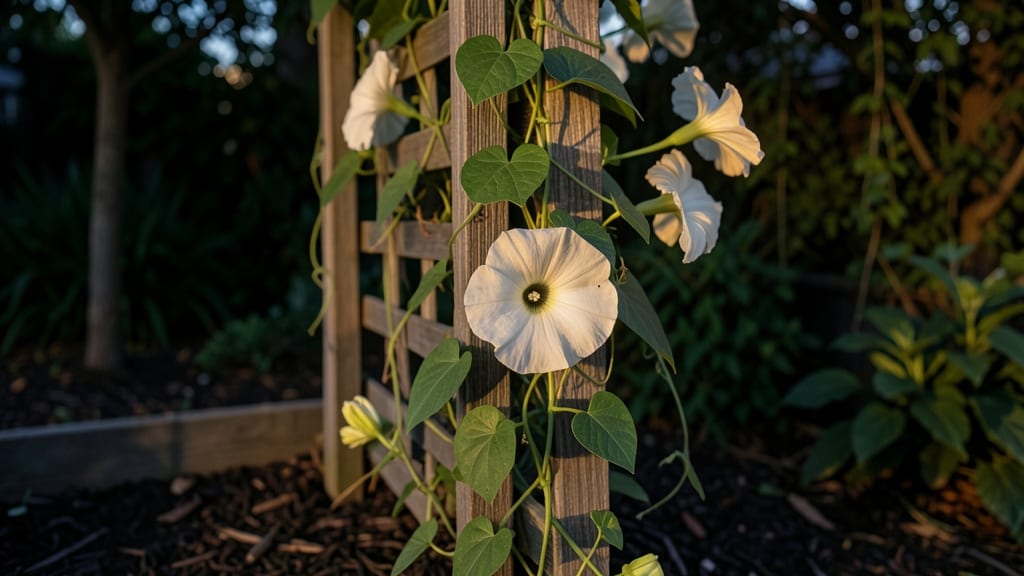 How Tall Will Moonflower Grow: Vining Guide for Trellis Support & Privacy Screens